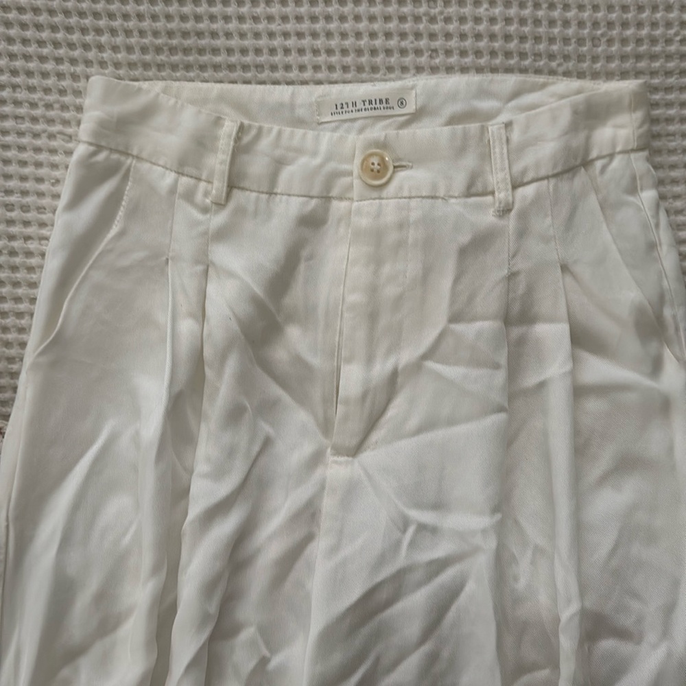 12th Tribe white trousers